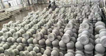 赣州芝麻白圆球 石球 挡车球