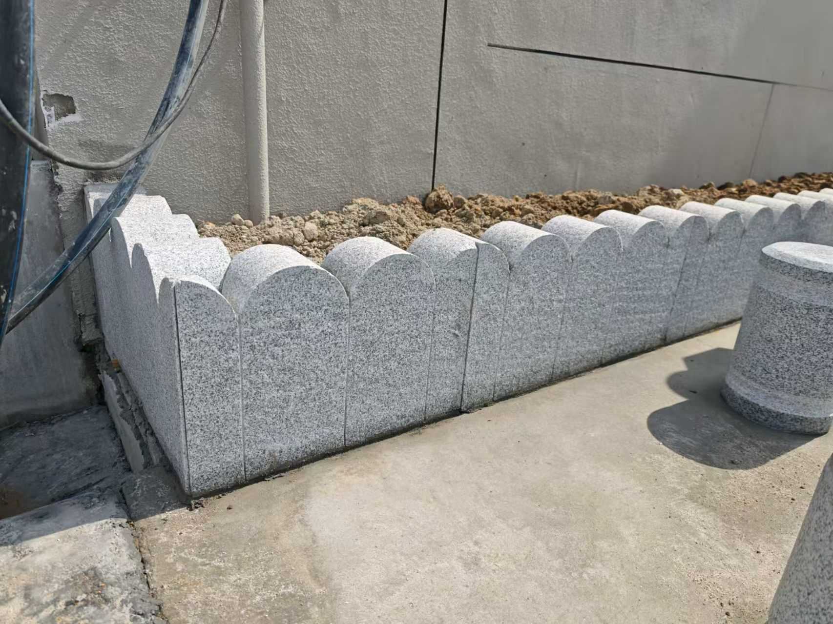 赣州芝麻白花边石  围边石